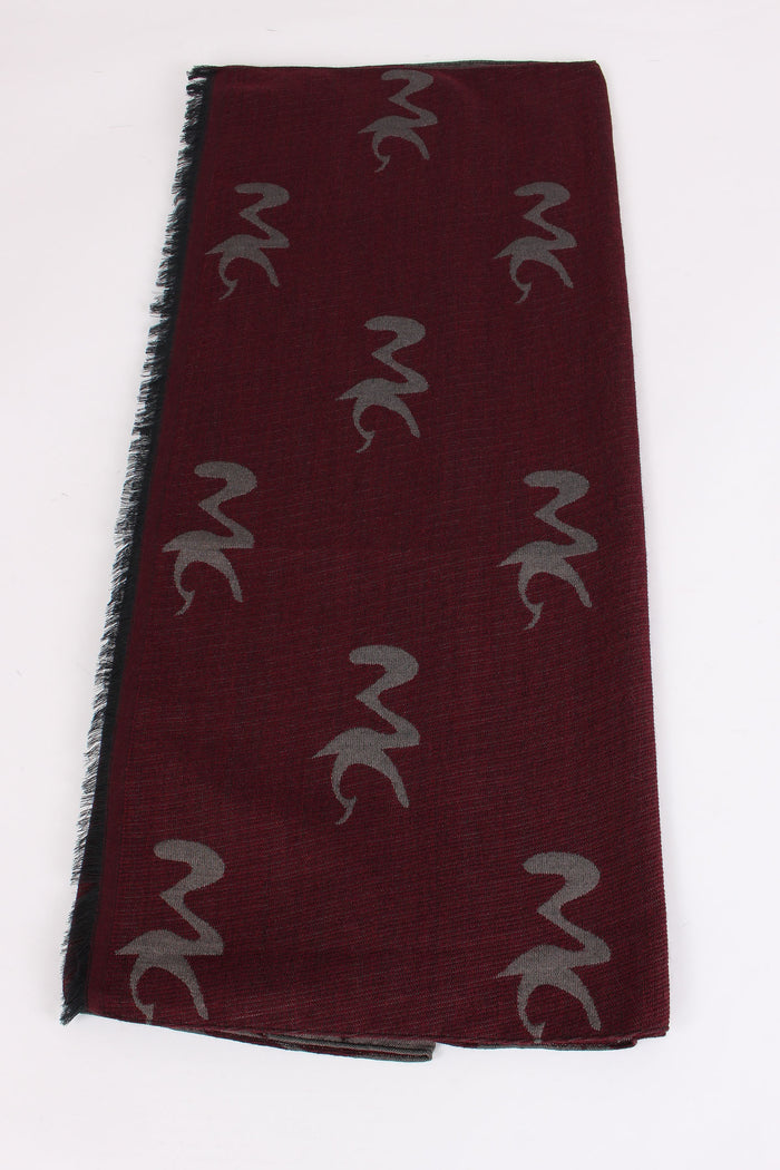 Sciarpa Logo Burgundy