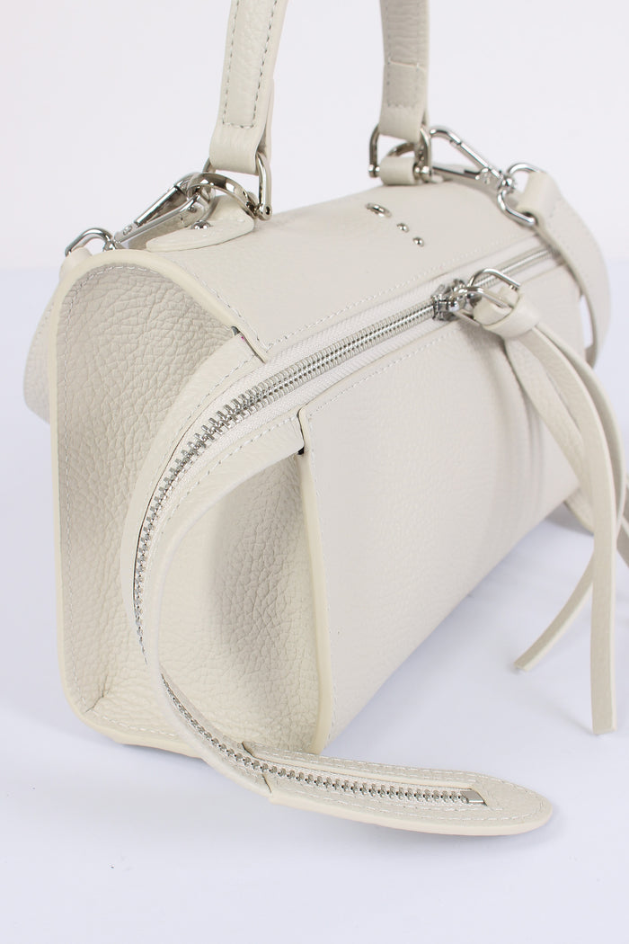 Metis Mini Bag  Bottalata Zip Frontale Ivory-5