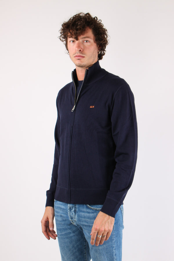 Full Zip Logo Navy Blue-2