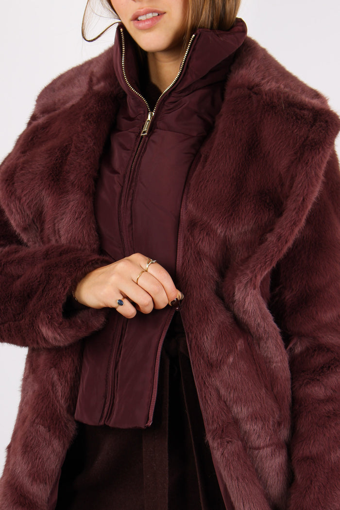 Ecopelliccia Bottoni Chocolate Bean-9