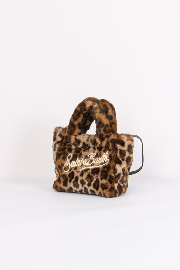 Borsa Mano Pelliccia Animalier Leopard-3