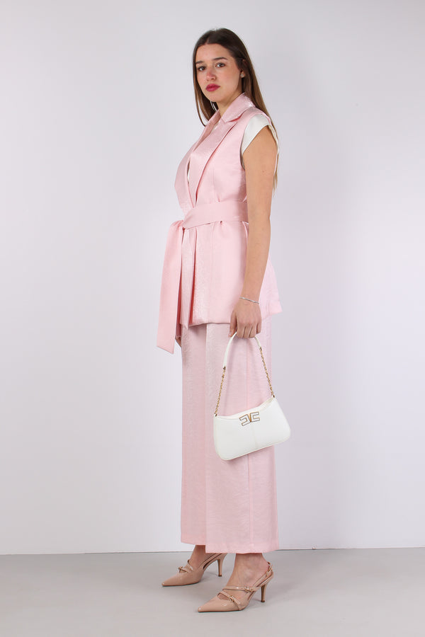 Pantalone Cropped Cangiante Rosa