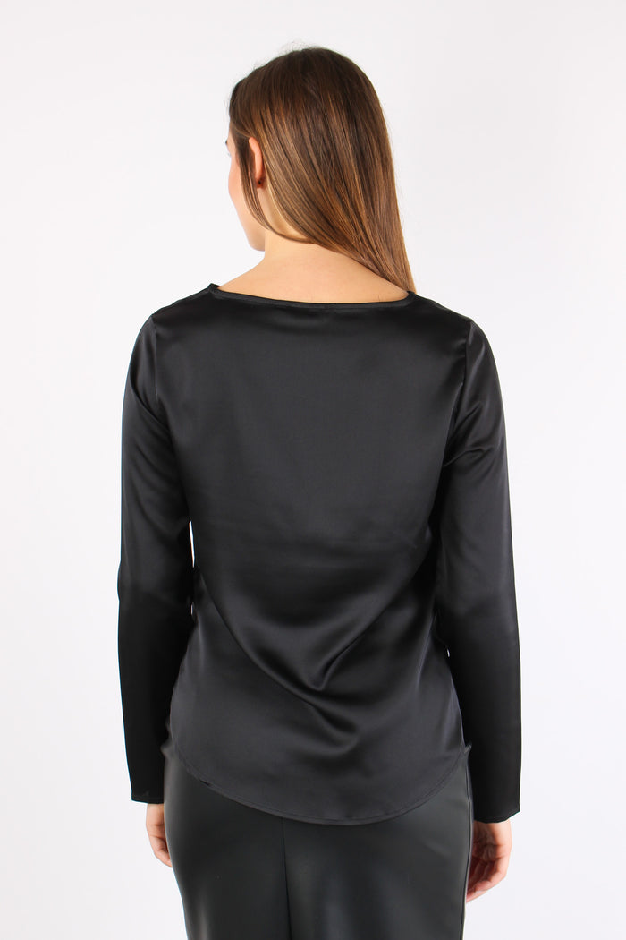 Casacca Spacchetti Laterali Nero-5