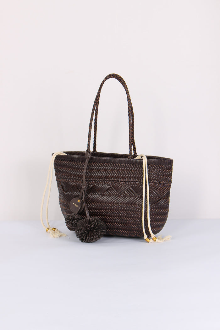 Paloma Shopping Mini Intreccio Choco-2