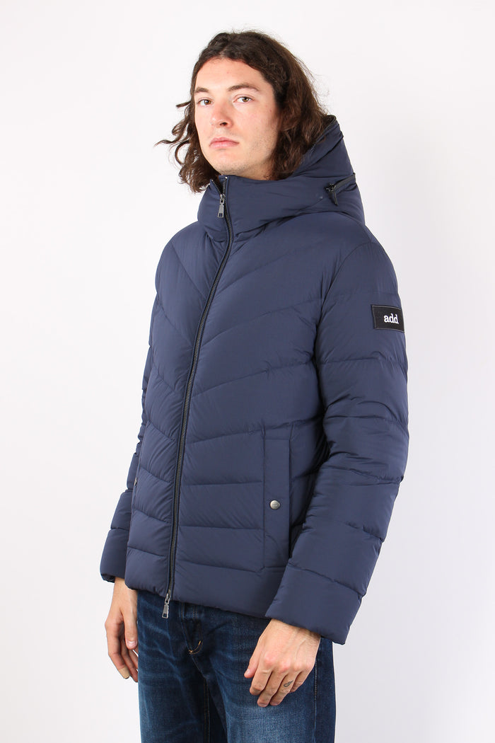 Piumino Trapunta Diagonale Dark Navy-6