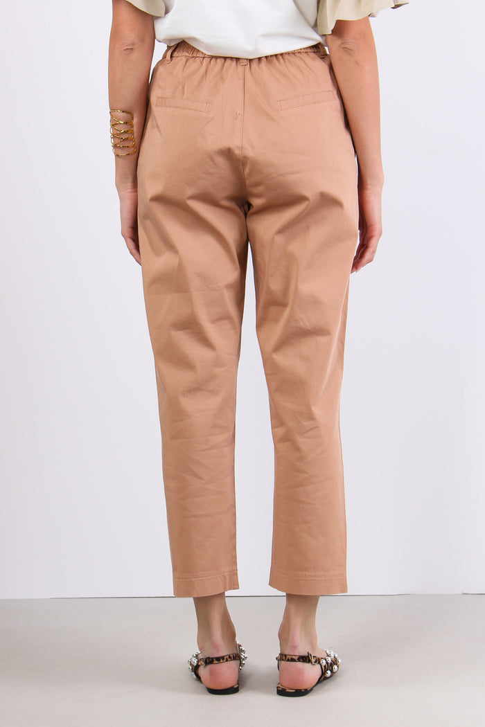 Pantalone Gamba Dritta Elastic Nude-4