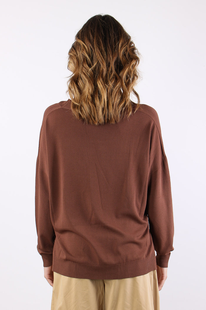Maglia  M/m Scavo V Cacao-5