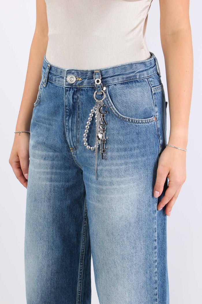 Jeans Gamba Dritta Charm Blu-6
