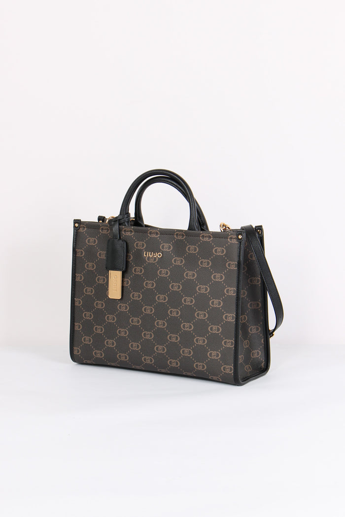 Shopping Rigida Monogram Nero-2