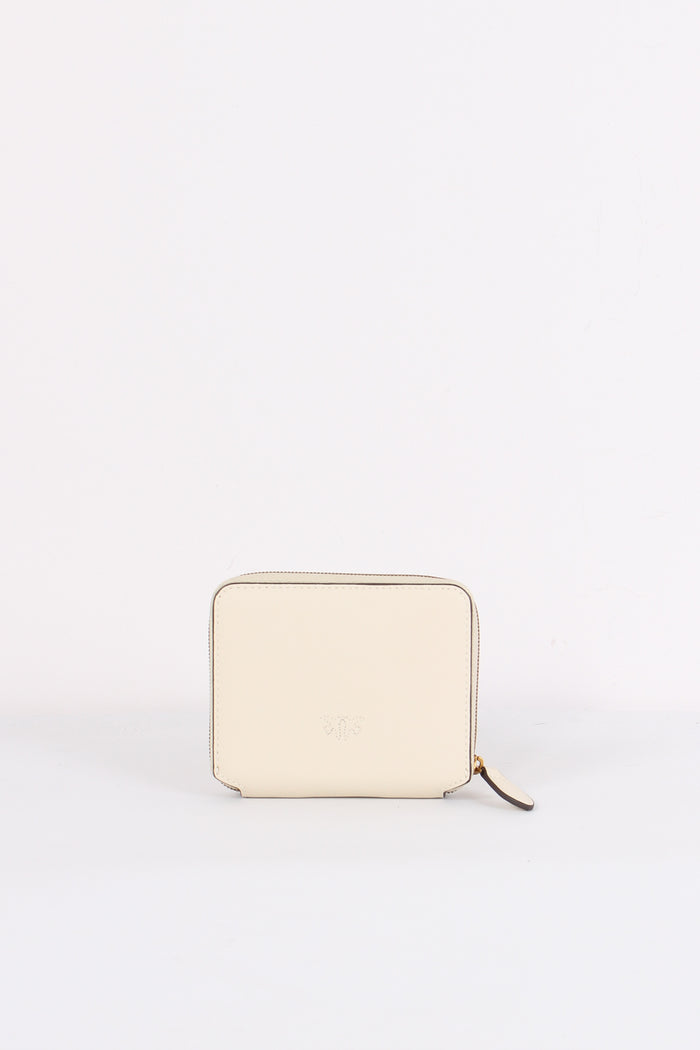 Taylor Portafoglio Zip Around Bianco Seta-3