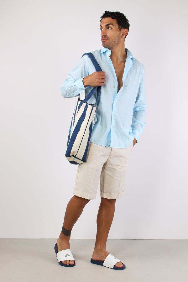 Camicia Mussola Azzurro