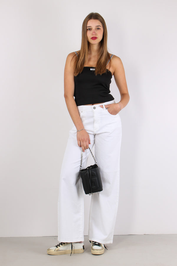 Selene Denim Palazzo Bianco