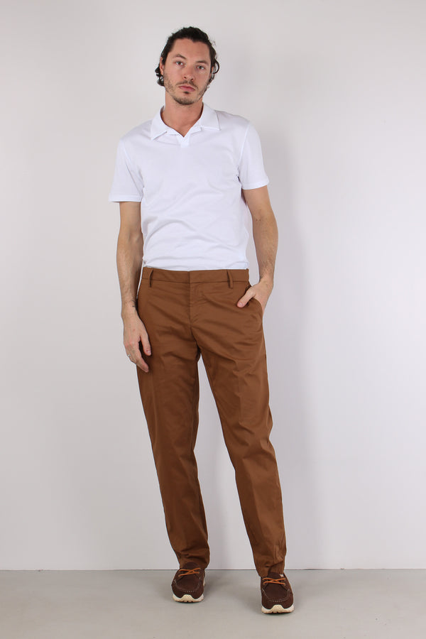 Gaubert Pantalone Popeline Corteccia