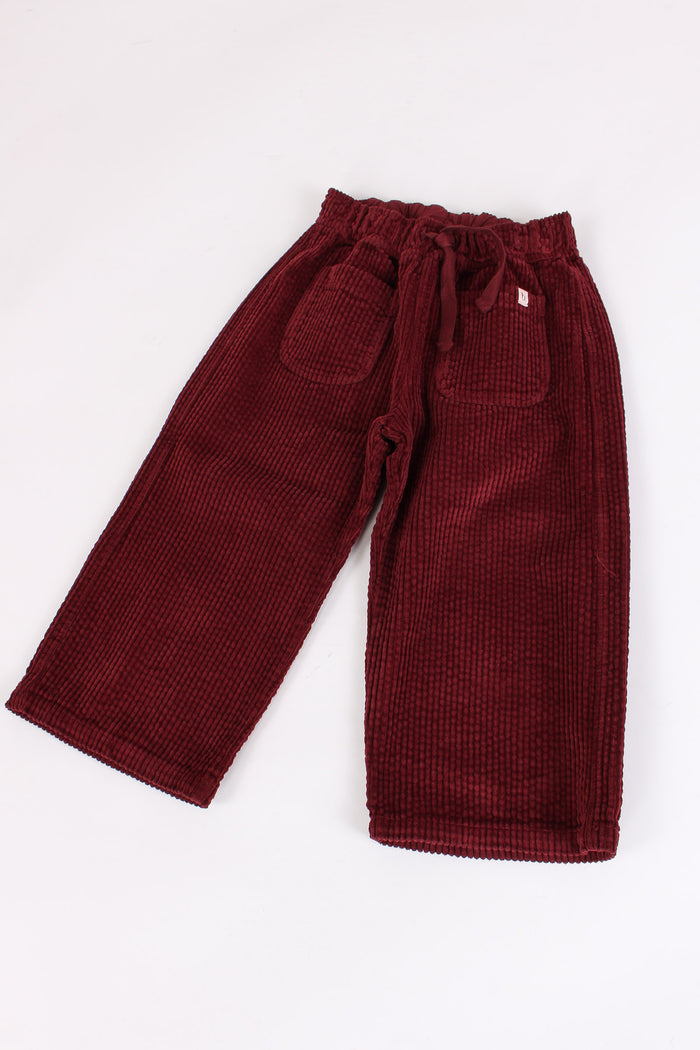 Pantalone Velluto Burgundy-4