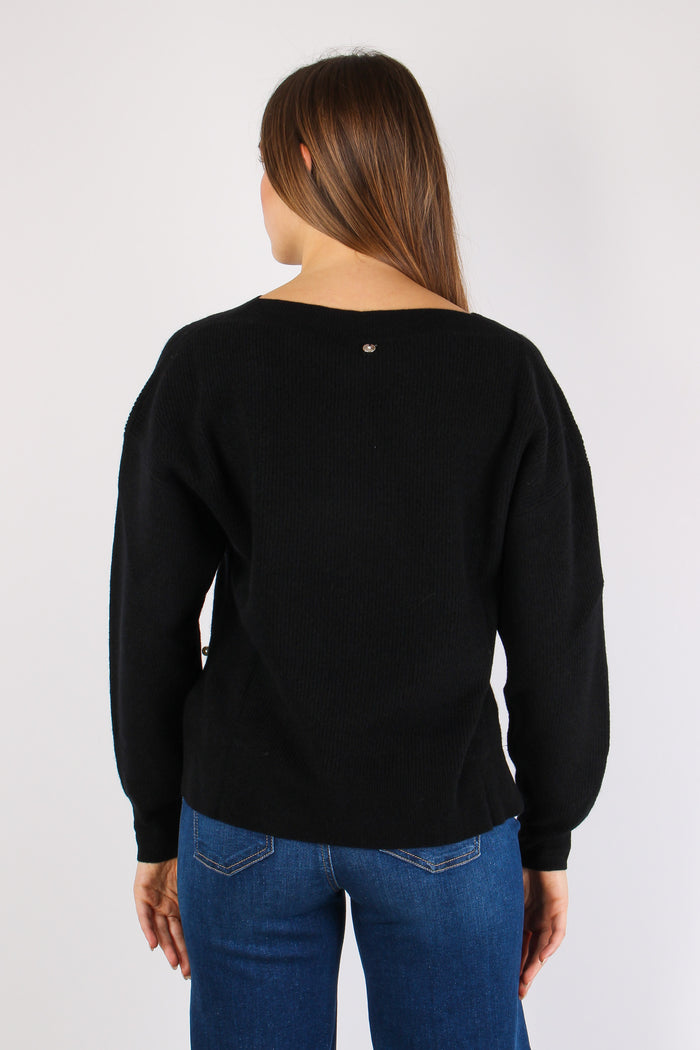 Maglia Manica Lunga Nero-3