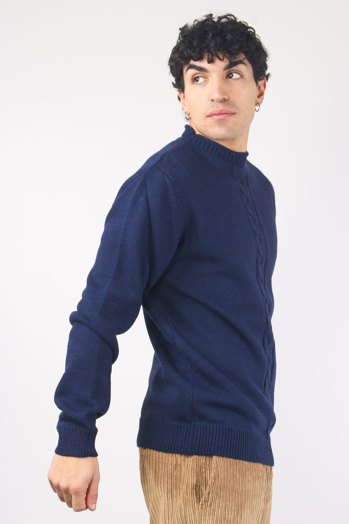 Maglia Treccia Blu-4