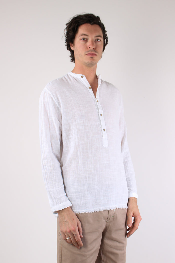 Camicia Serafino Kaftano Bianco-7