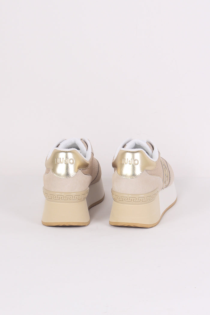 Sneaker Dreamy Suede Mesh Sand/gold-3