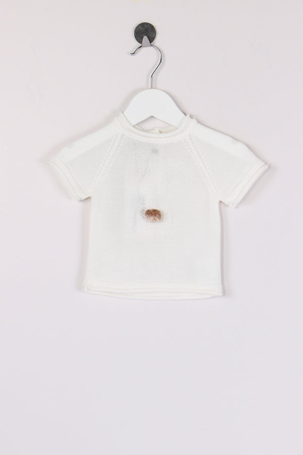 Maglia M/m Coniglio Latte/corda