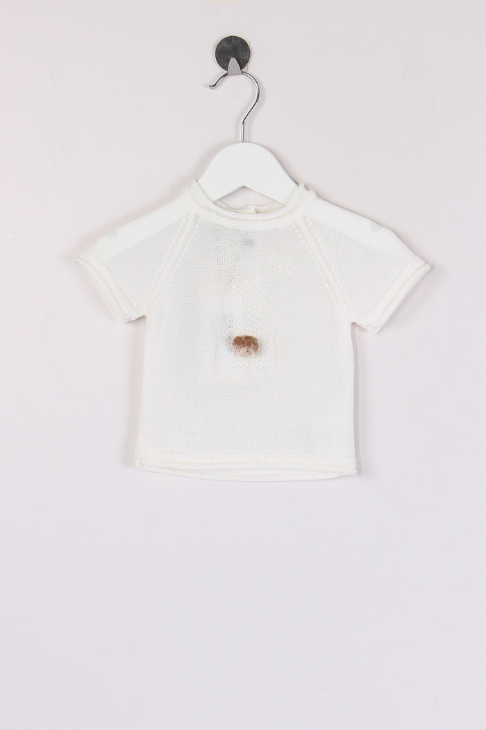 Maglia M/m Coniglio Latte/corda