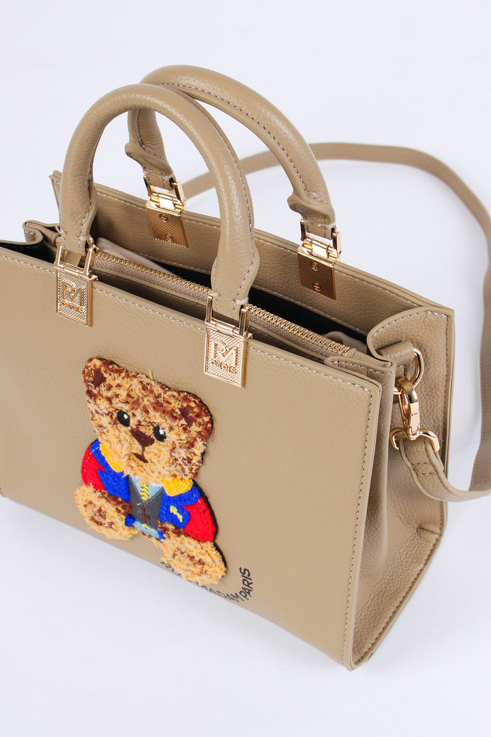 Mini Shopping Orsetto Taupe-6