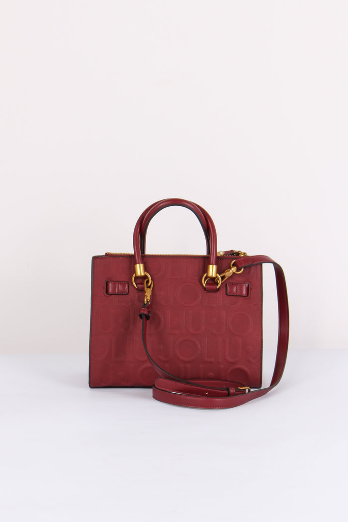Mini Tote Logo 3d Deep Bordeaux-3