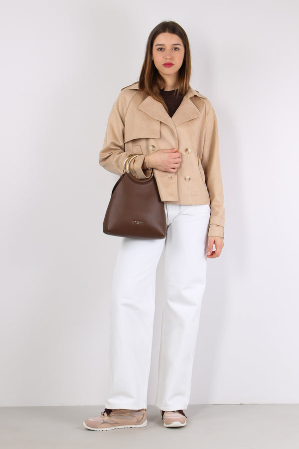 Peacot Corto Tessuto Diagonale Oat