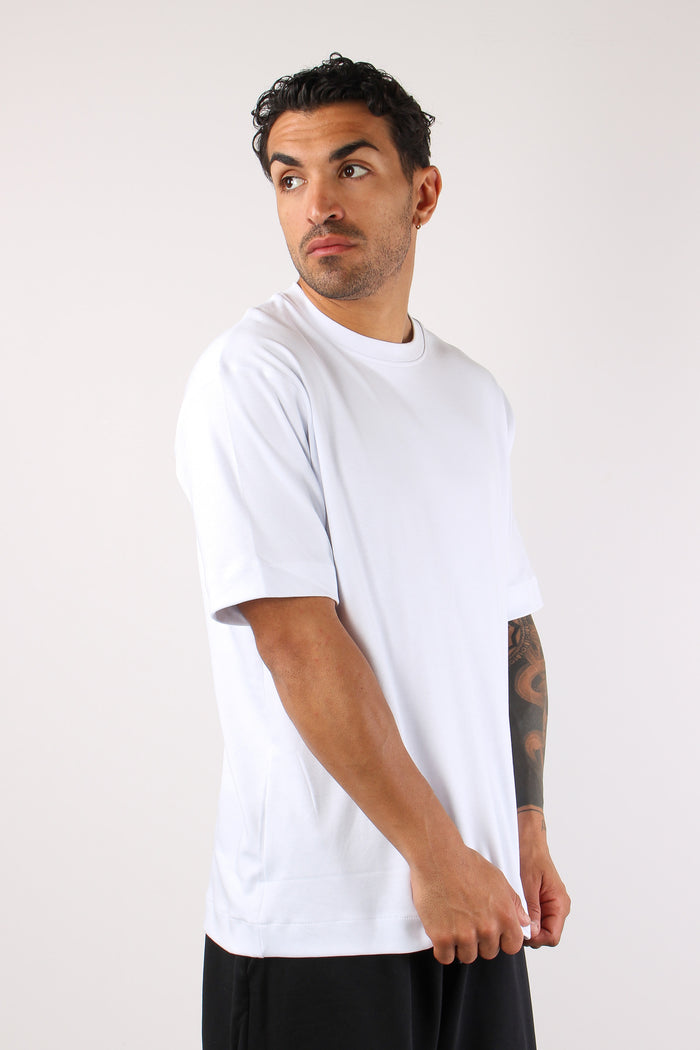 T-shirt Over Jersey Bianco-3