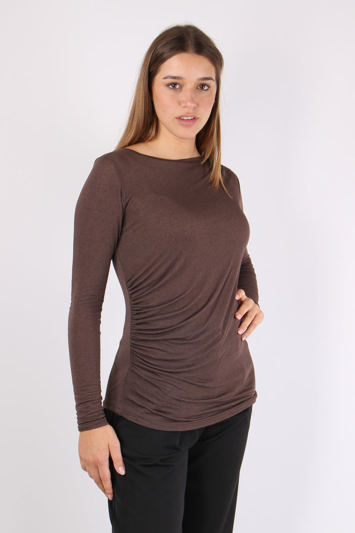 Maglia Girocollo Misto Cashmer Moro-3