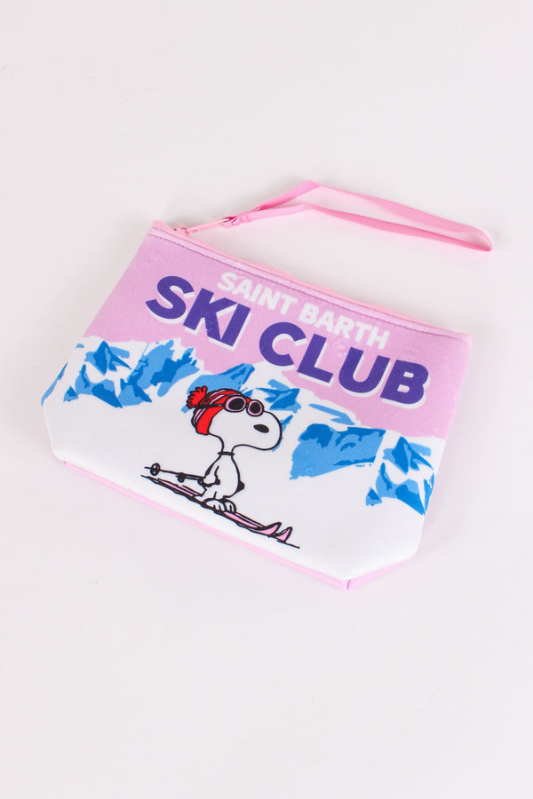 Pochette Snoopy Ski Club Bianco/rosa-2