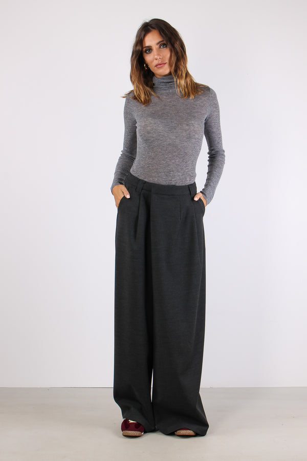 Pantalone Chiusura Asimmetrica Grigio