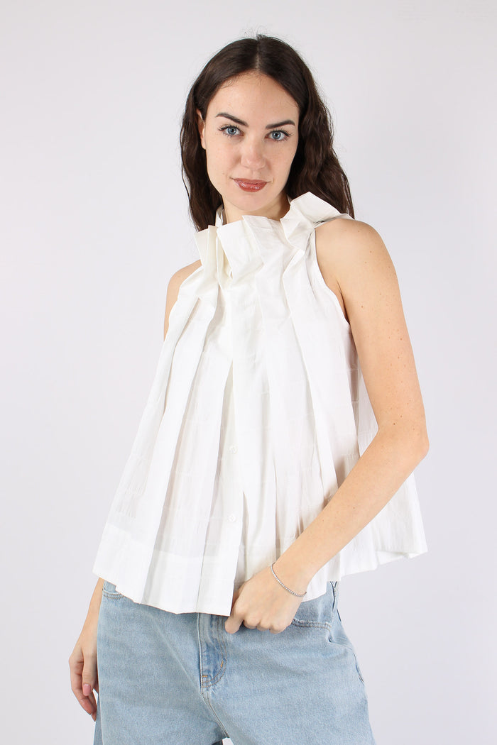 Top Scollo Omerale Bianco-6
