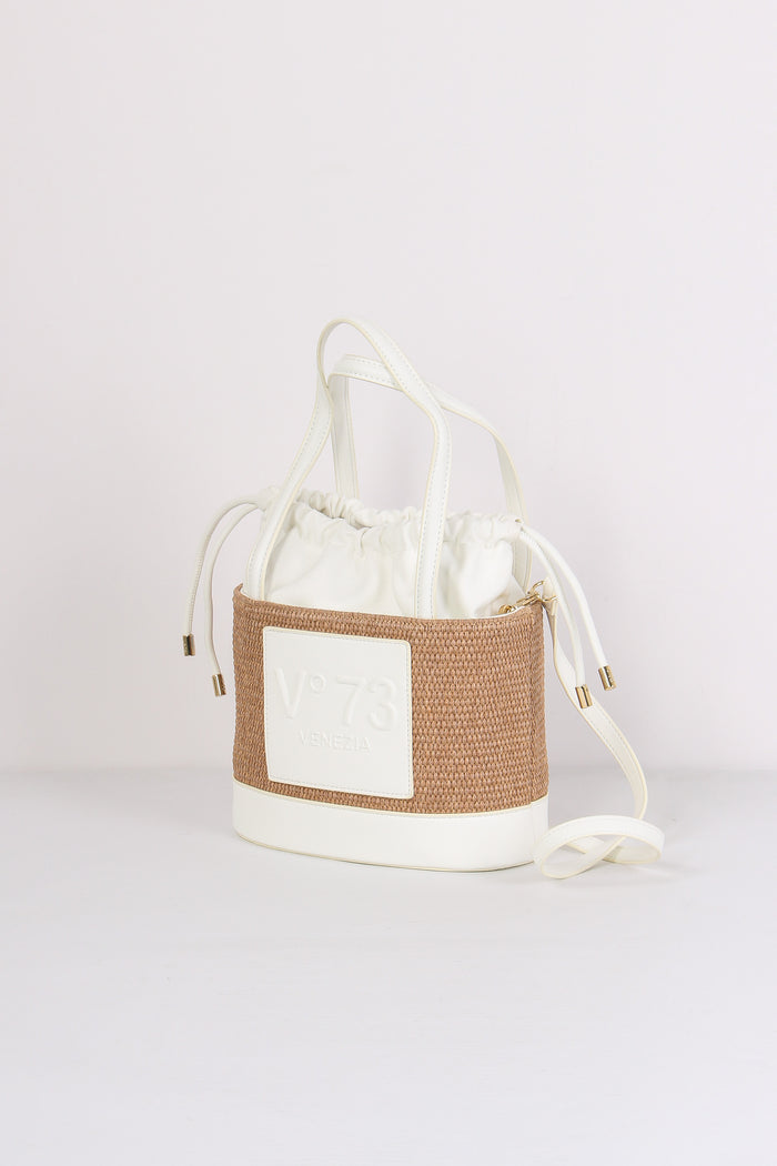 Cat Bauletto Paglia Small Naturale/bianco-2