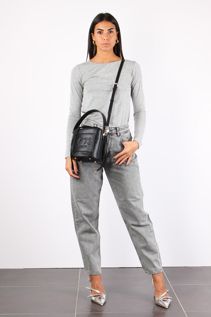 Denim Carrot Fit Denim Grigio-5