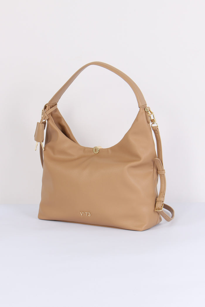 Keira Hobo Grande Tracolla Beige-2
