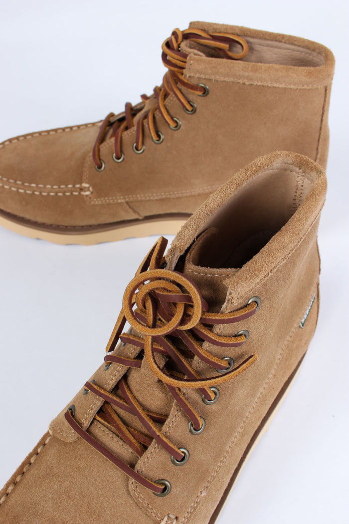 Stivaletto Camoscio Allacciato Beige Camel-4