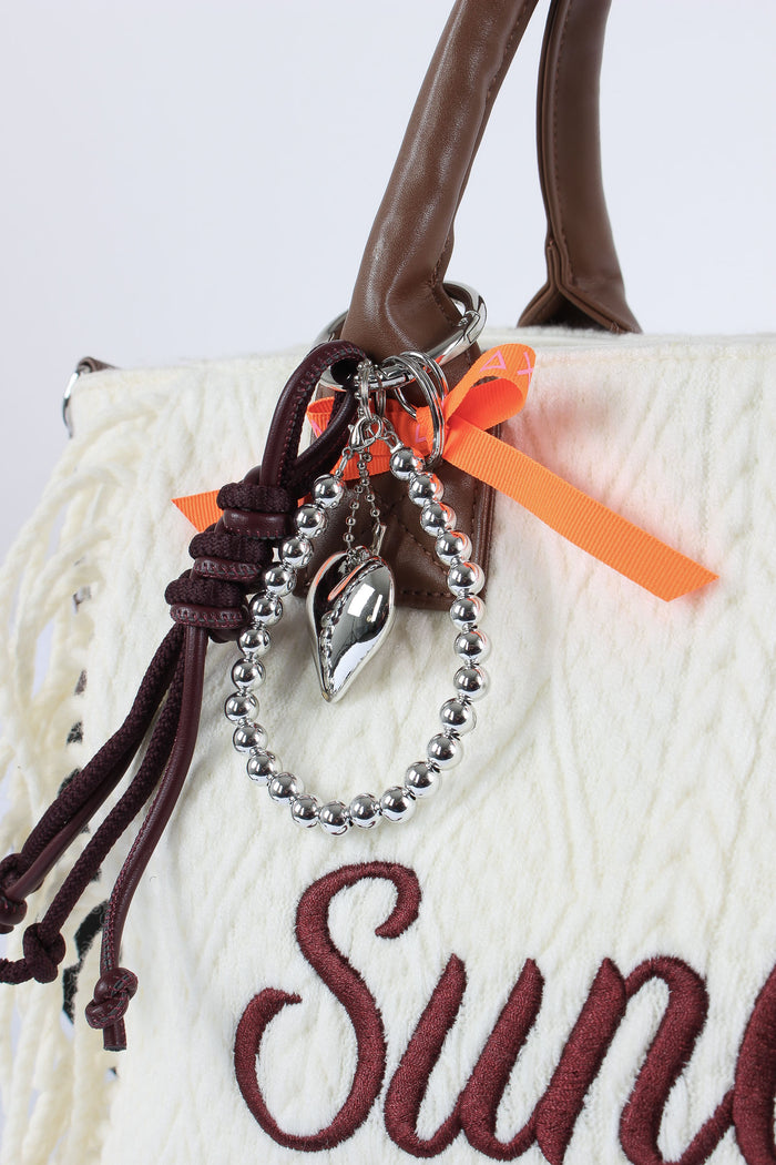 Mini Bag Frange Bianco-6