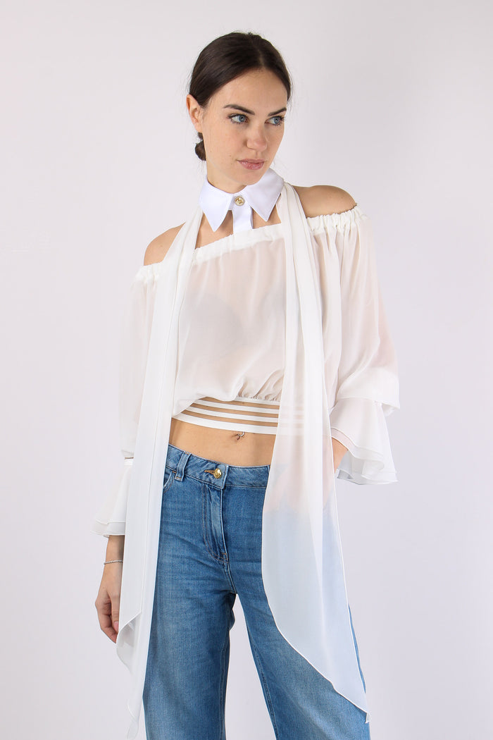 Camicia Fiocco Avorio/bianco-4