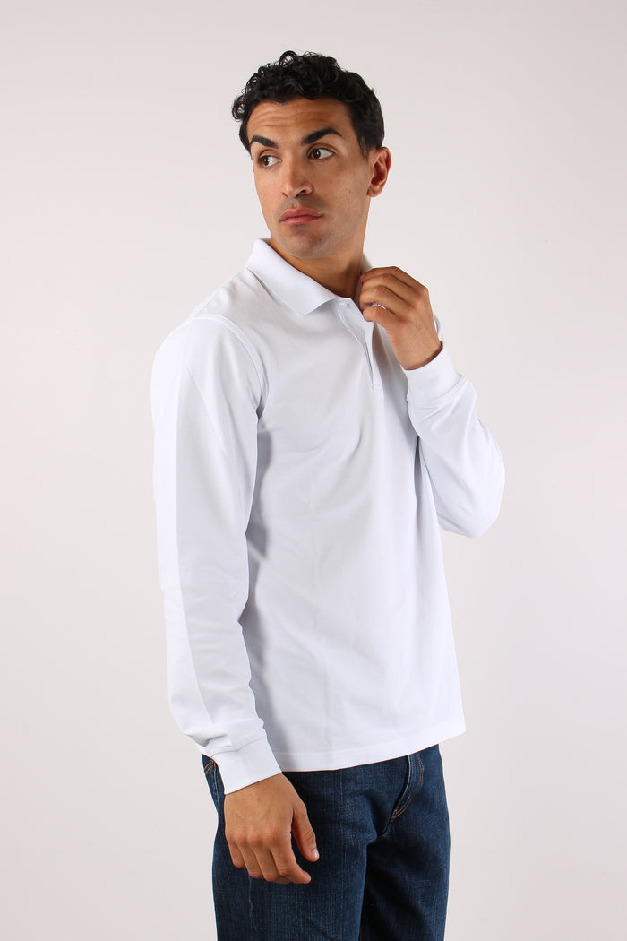 Polo M/l Basica Bianco-6
