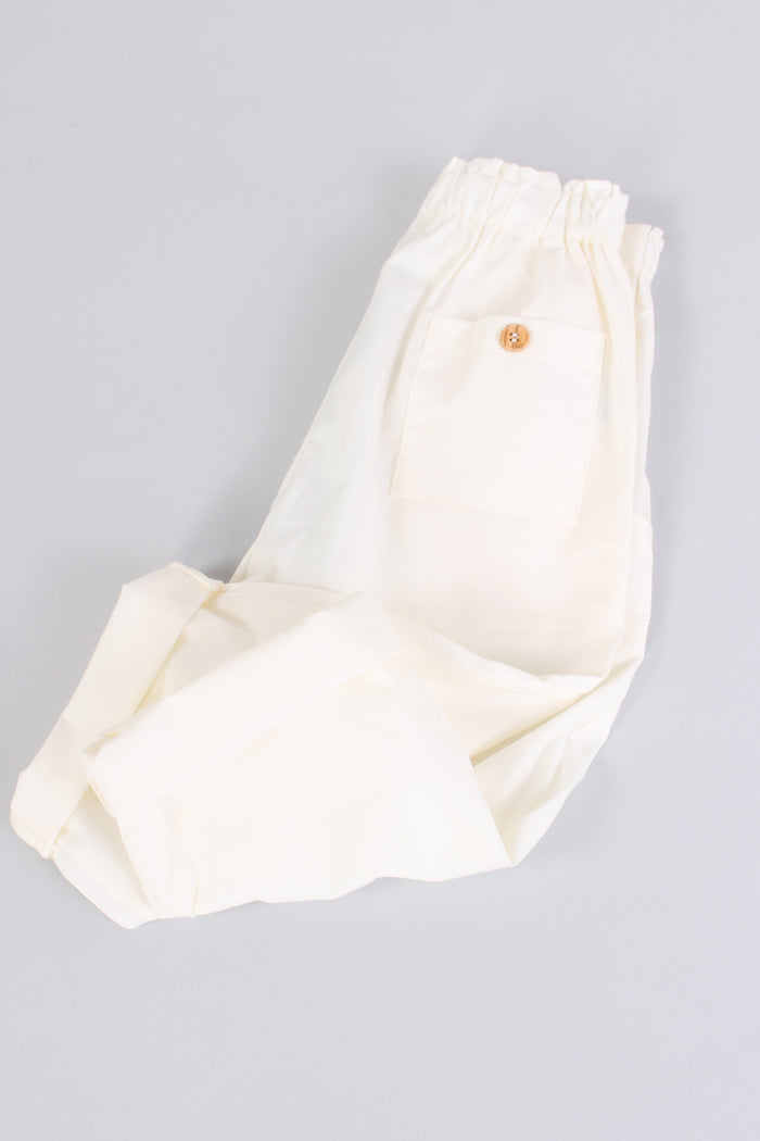 Pantalone Cotone Off White-5