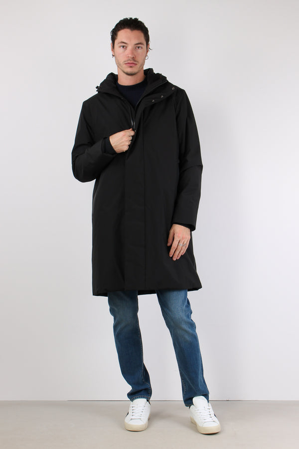 Barry Parka Cerniera Nastrata Black