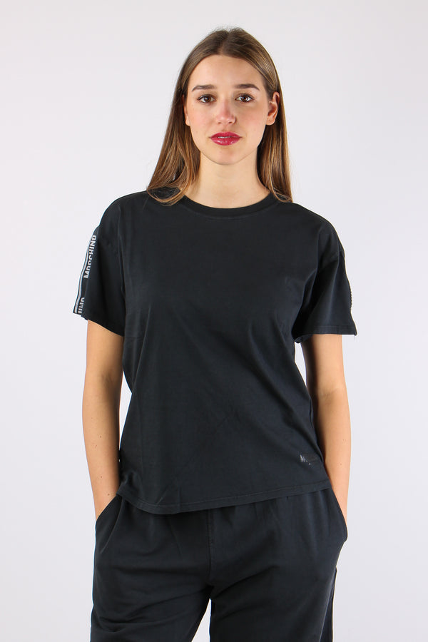 T-shirt Over Cotone Nero