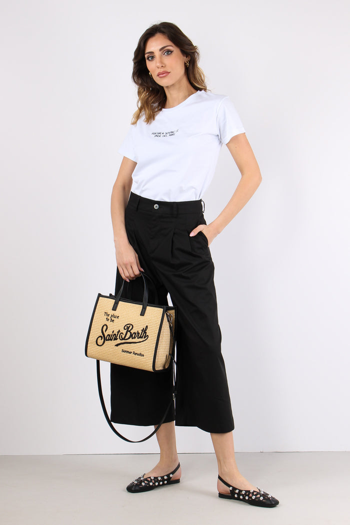 Pantalone Carrot Cotone Nero