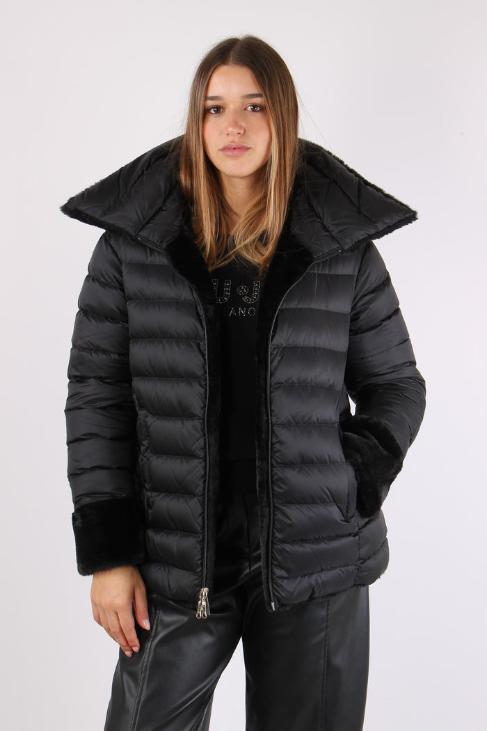 Ecopelliccia Reversibile Nero-6