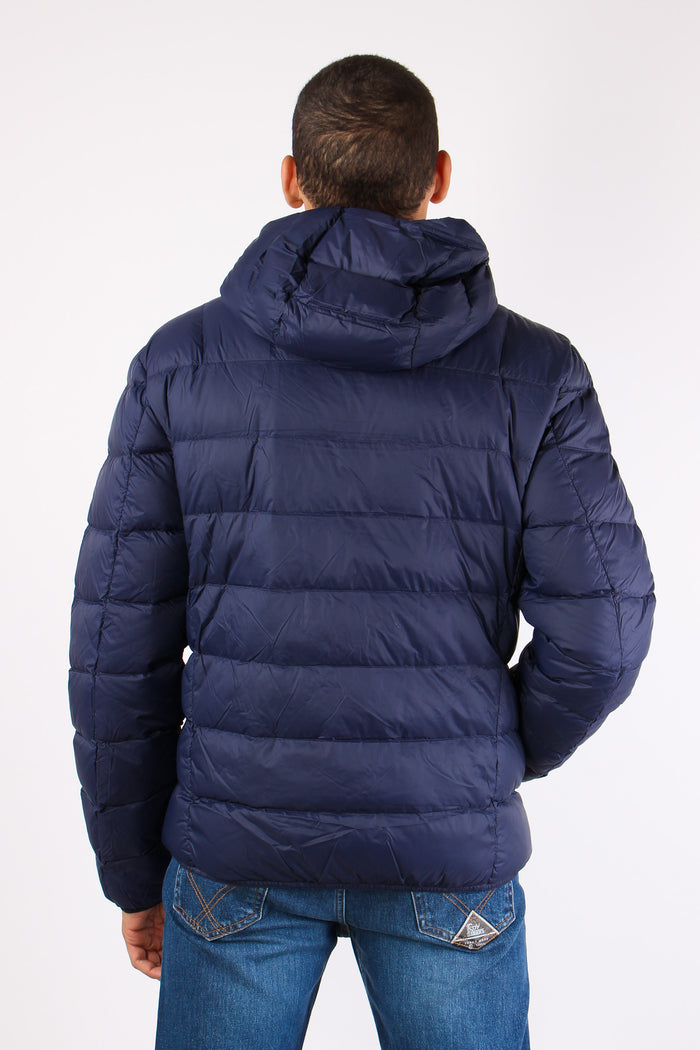 Piumino Cappuccio Navy Blue-4