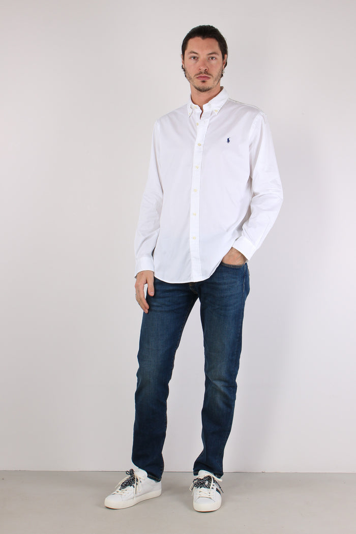 Camicia Custom Cotone Leggero White-2