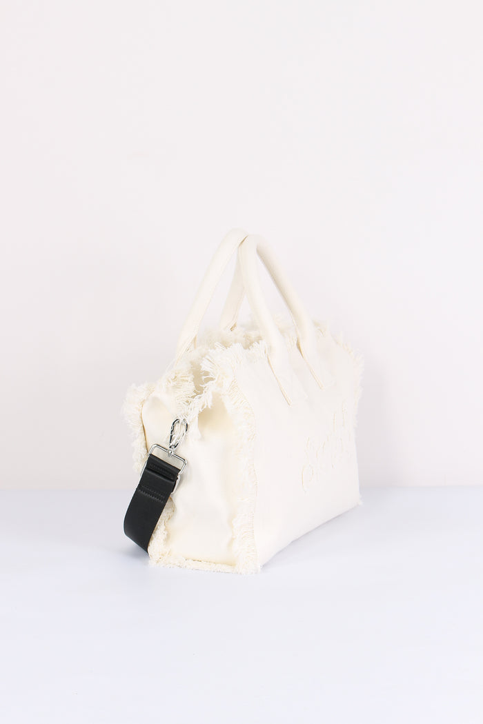 Shopping Media Frange Canvas Bianco-6