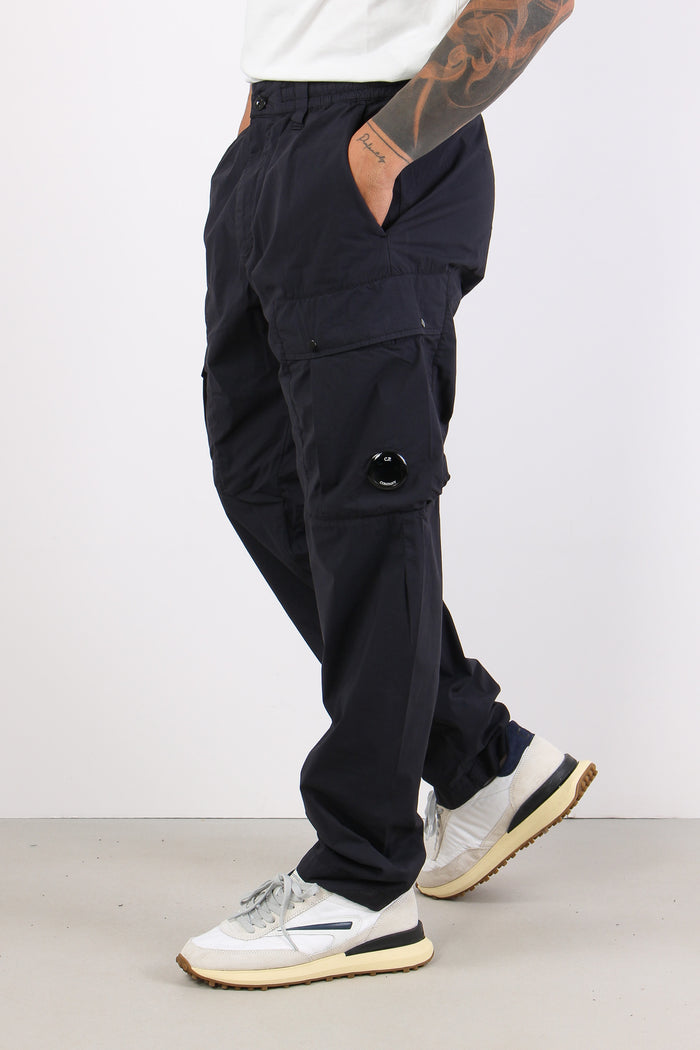 Pantalone Bimateriale Tasche Total Eclipse-3