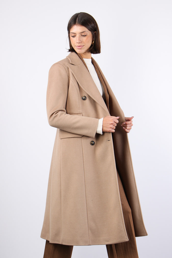 Cappotto Lungo Sfiancato Cammello-7