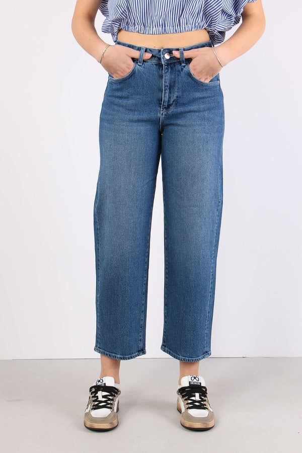 Denim Dritto Cropped Denim Scuro-2